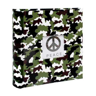 &Aacute;lbum para Fotos Tela Vgo Camuflado con Memo 200 Fotos Verde