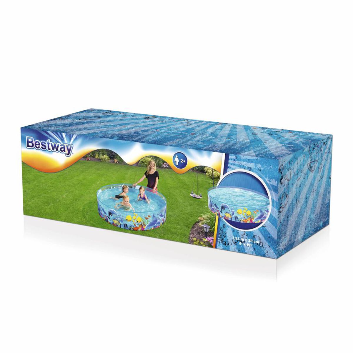 Piscina Bestway Semi Rigida para Ni&ntilde;os 1.83MX38Cm