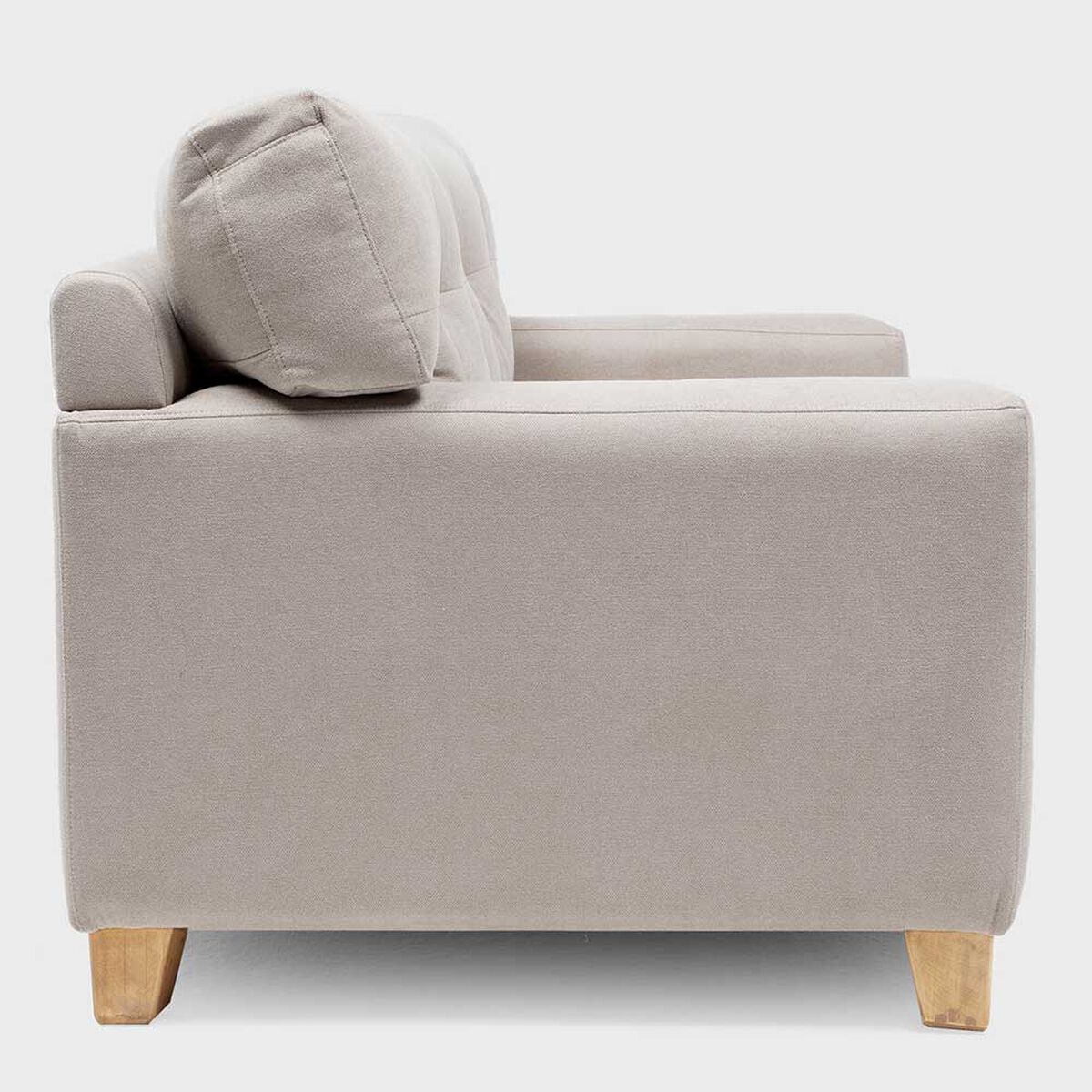 Sof&aacute; Almore Niza Tela 3 Cuerpos Beige