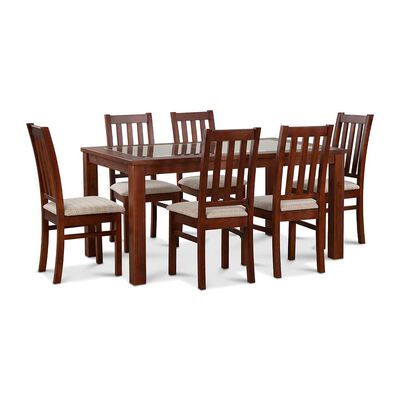 Juego de Comedor CIC Ñuble 6 Sillas Caramelo Beige
