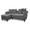 Seccional Izquierdo Living Factory Oklahoma 4 Cuerpos Gris