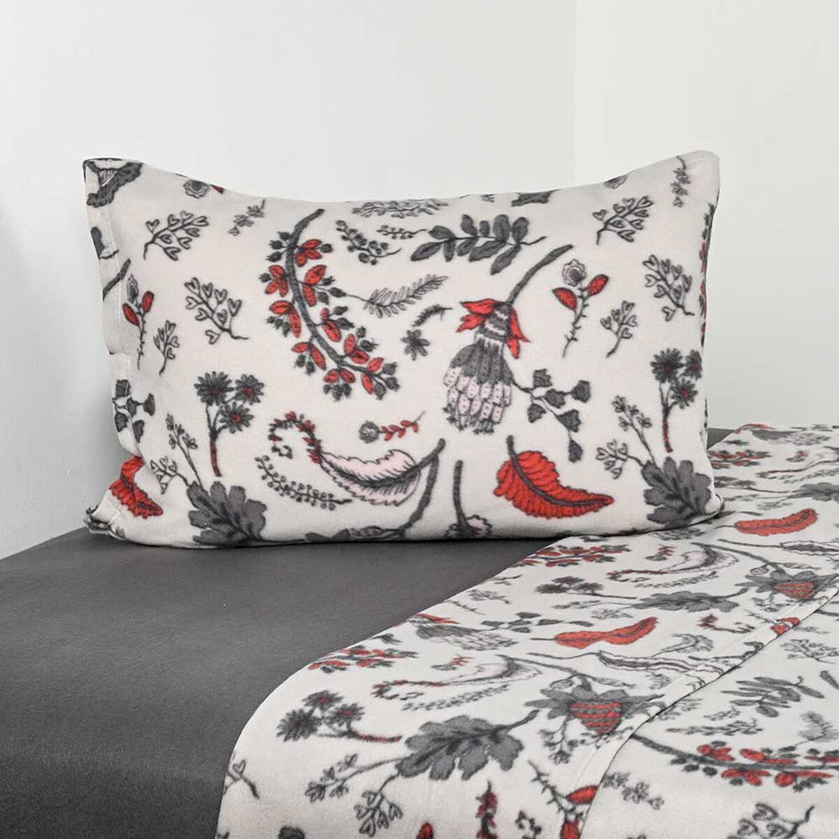 Sábana de polar American Family 1 Plaza Floripa Blanco