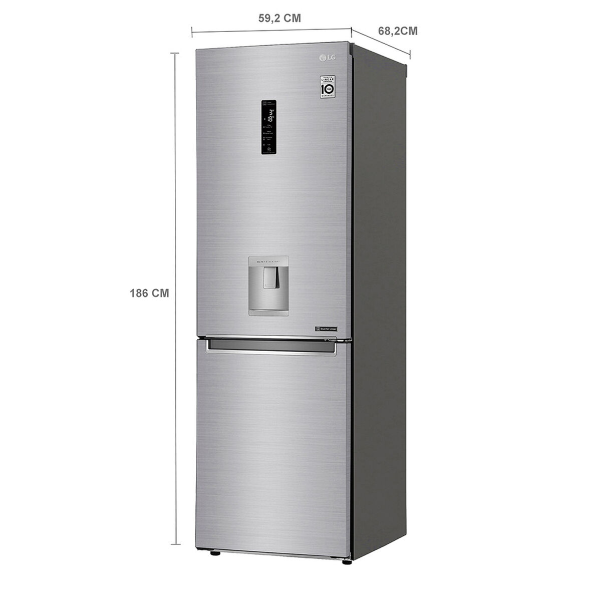 Refrigerador No Frost LG GB37SPP 336 lts.