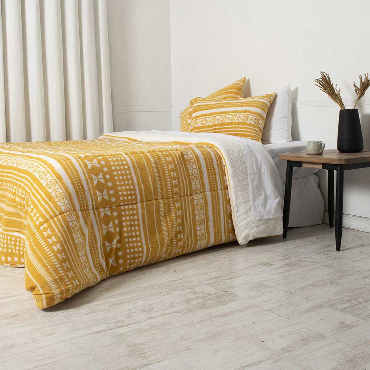 Plumón Coral Print Sherpa Mashini 2 Plazas Adis