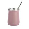 Mate Acero Inoxidable con Bombilla Lhotse Rosado