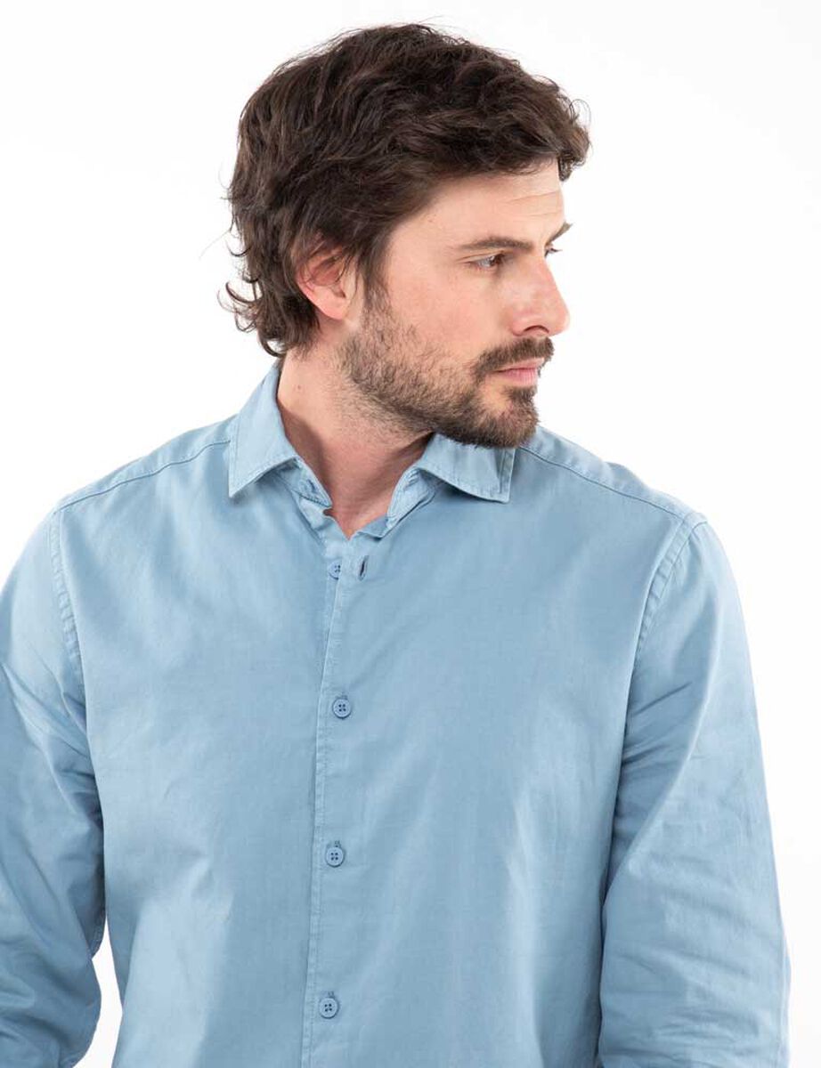 Camisa Slim Manga Larga Hombre Zibel