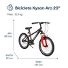Bicicleta Kyson 20 Roja Bebesit
