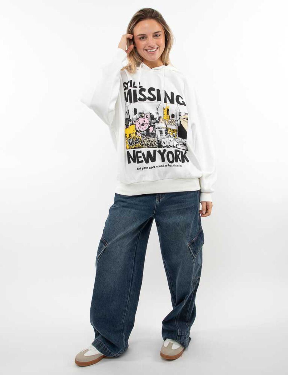Polerón Con Estampado Mujer Icono