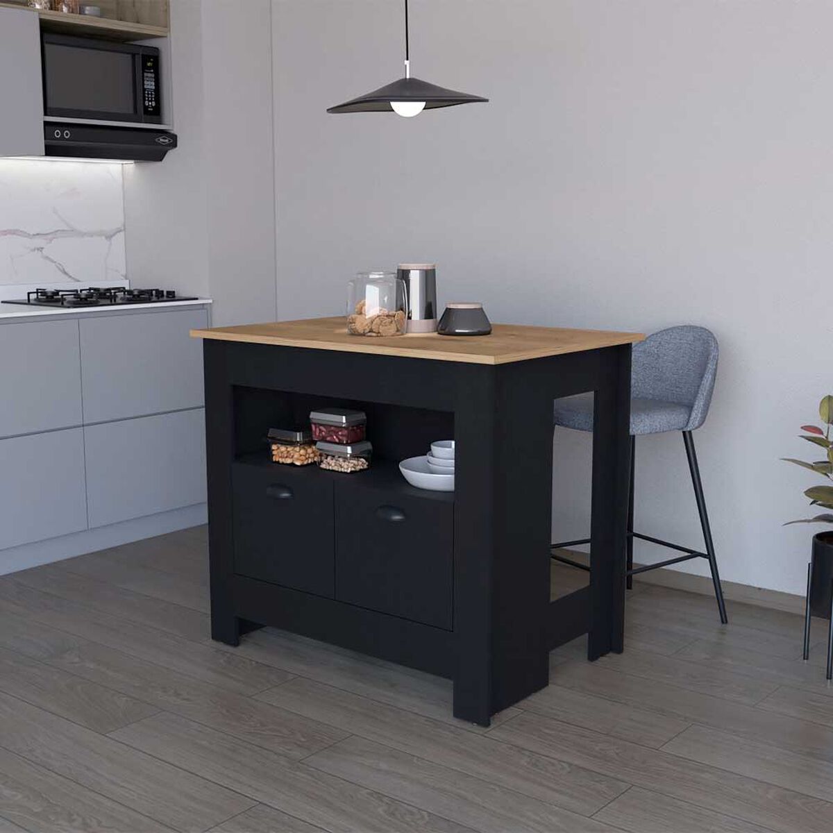 Isla de Cocina TuHome Arlet 2 Puertas Wengue