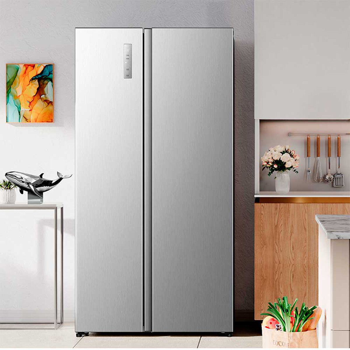 Refrigerador Side by Side Hisense RS3P558NECF 544 L