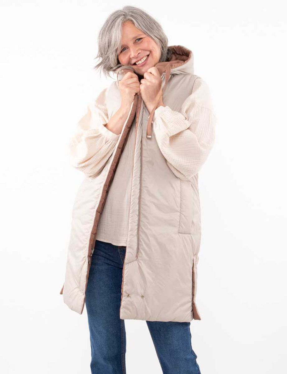 Parka Larga Sin Mangas Reversible Mujer Portman Club