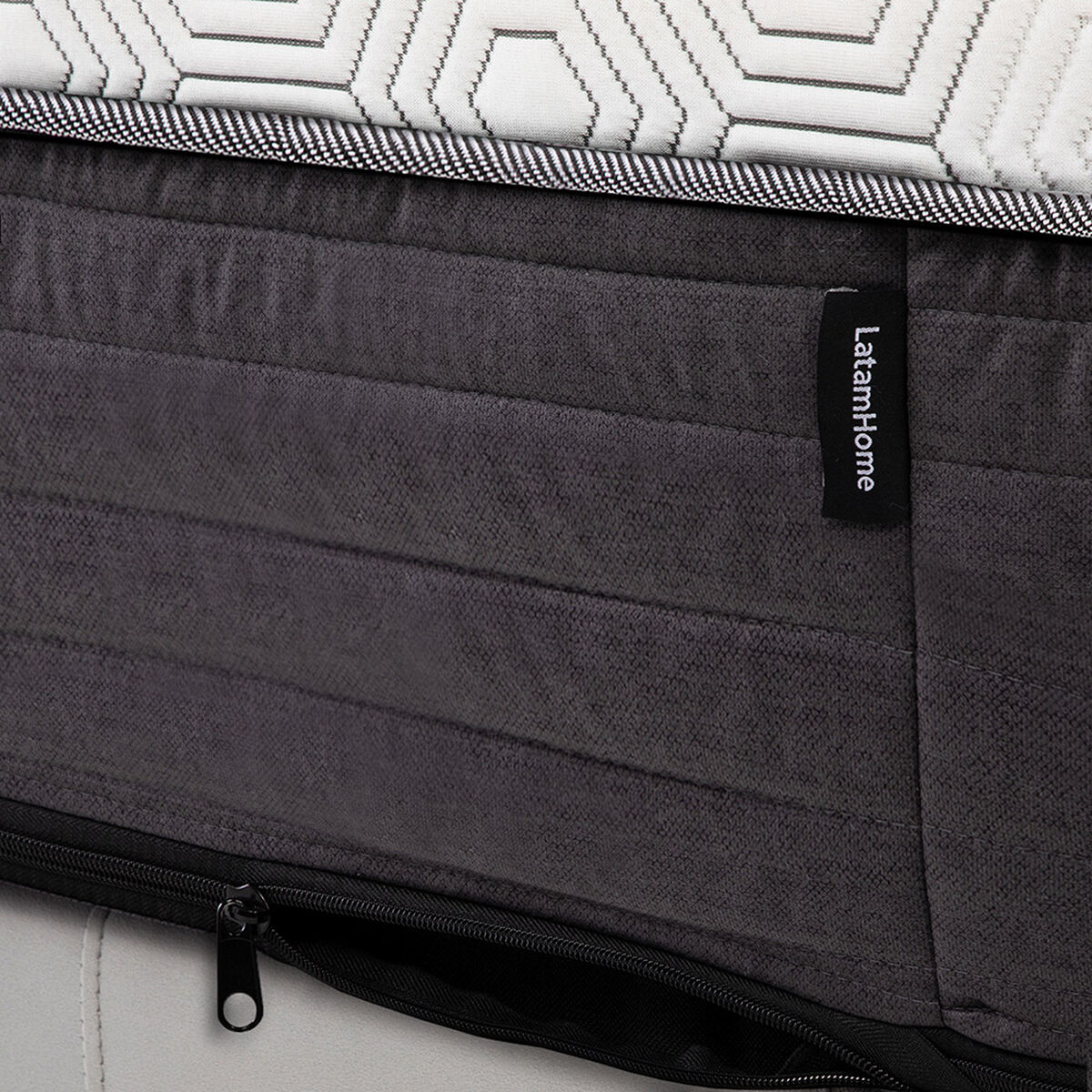 Cama Europea Latam Home 2 Plazas New Top BD Gris