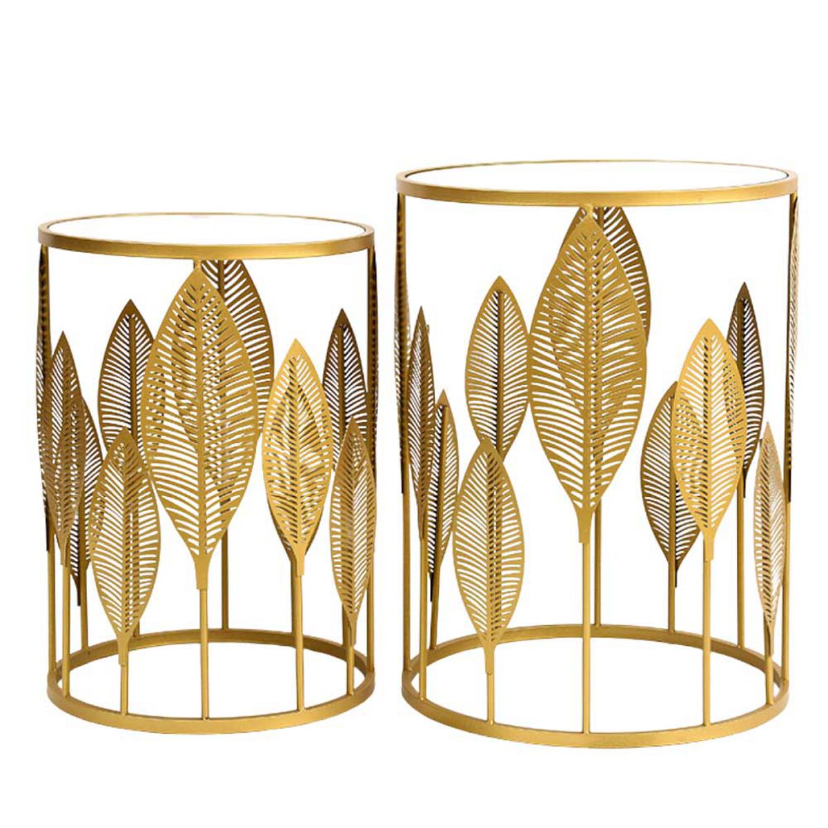Set 2 Mesas Contemporáneas Ankara Store Dortmund Dorado