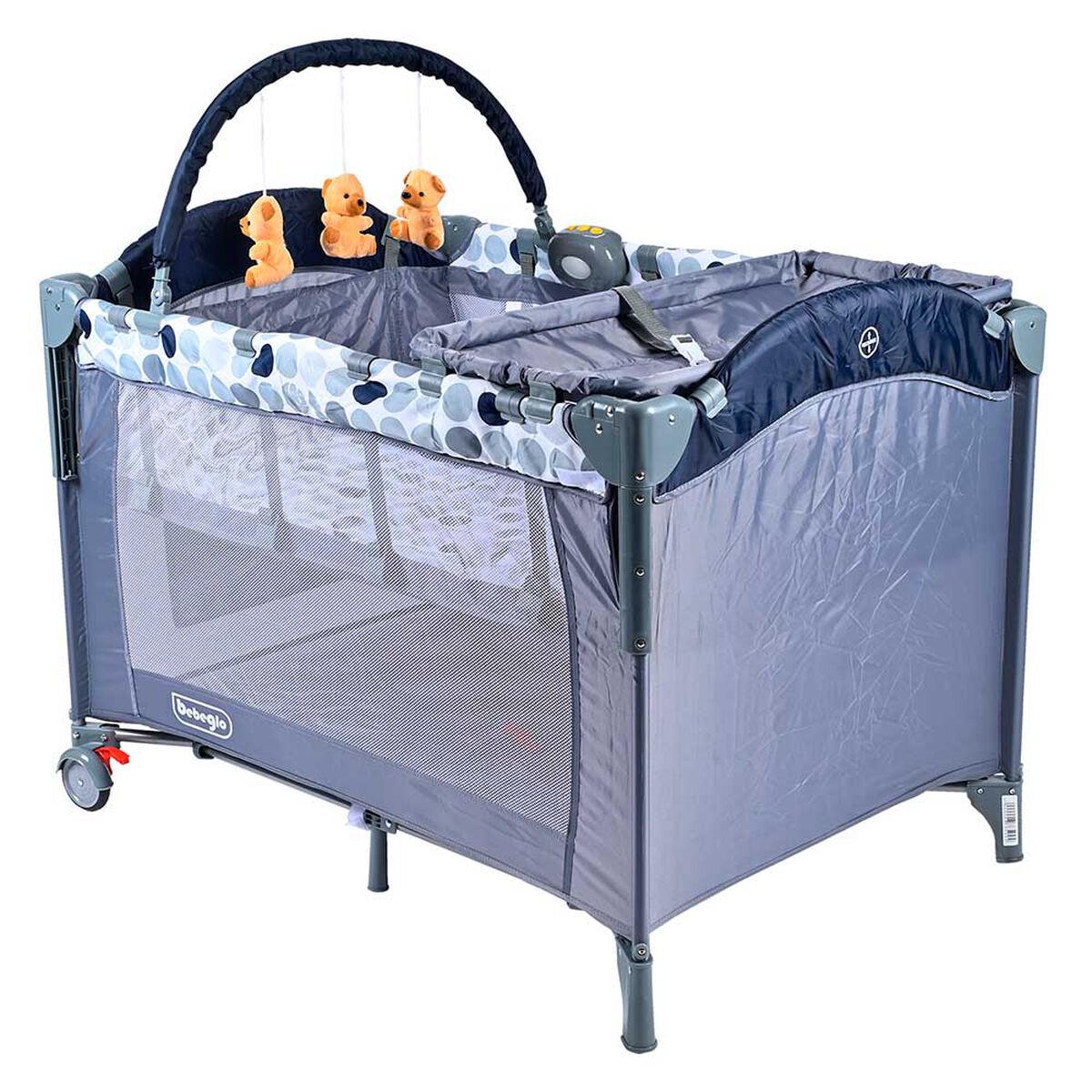 Cuna Colecho y Pack and Play Azul Bebeglo