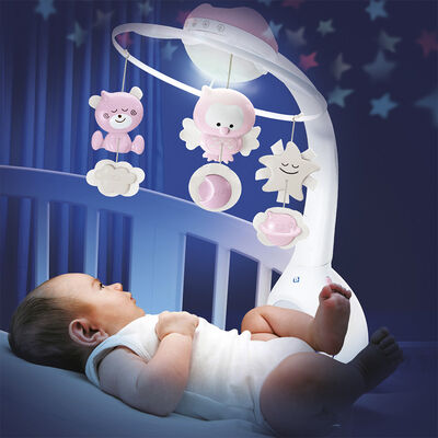Imagen 2 del producto Movil Bebe Proyector Musical 3 en 1 Rosado Infantino