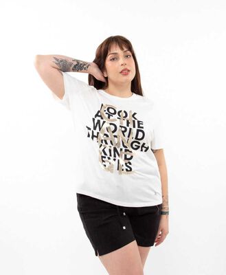 Imagen 1 del producto Polera Manga Corta Mujer Extralindas Crudo