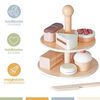 Set Juego Pasteler&iacute;a Corta Postre Infantil Madera Band&uacute;