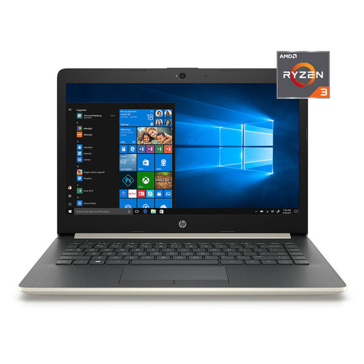 Notebook HP 14-cm0007la AMD Ryzen 3 4GB 1TB 14"