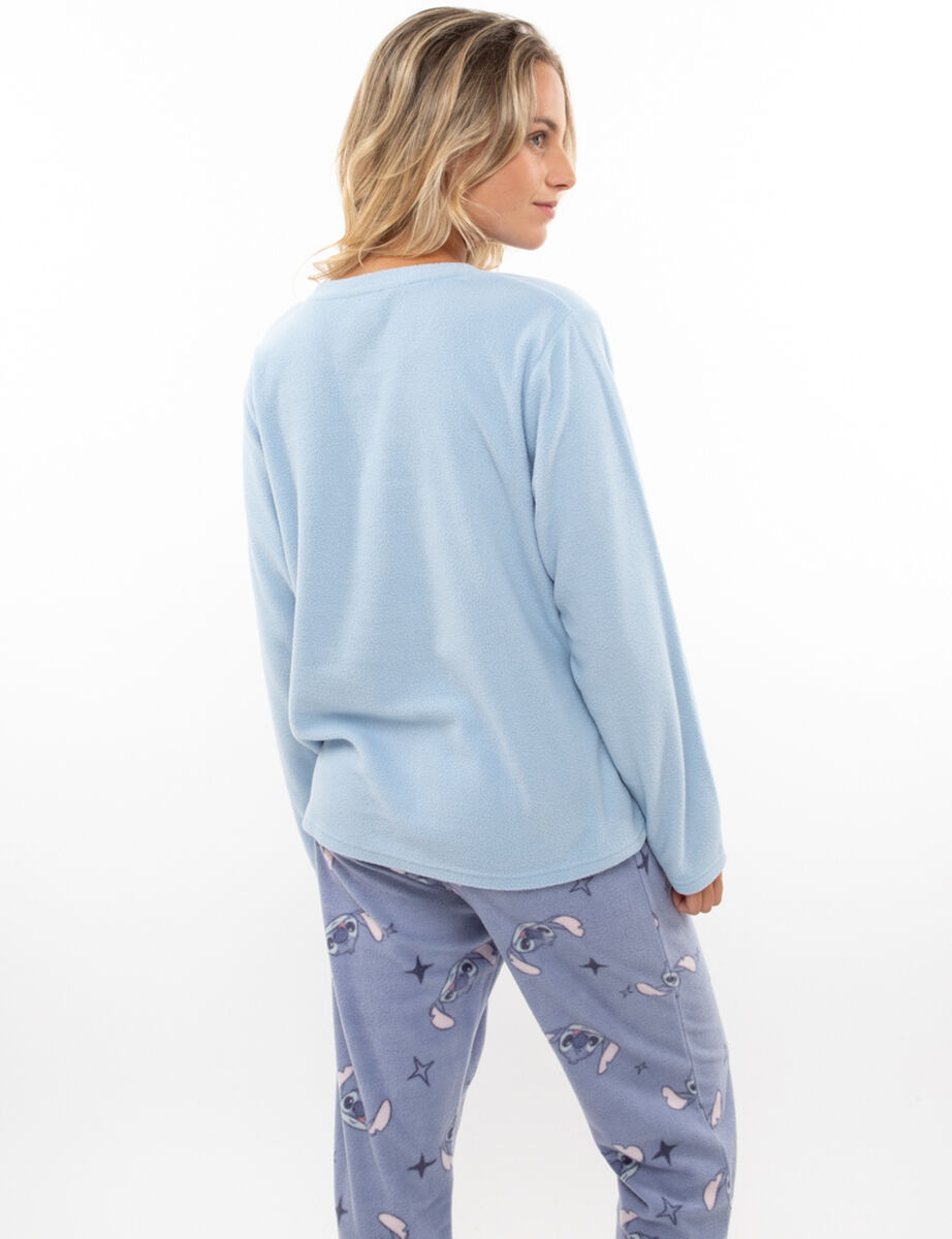 Pijama Polar Mujer Stitch