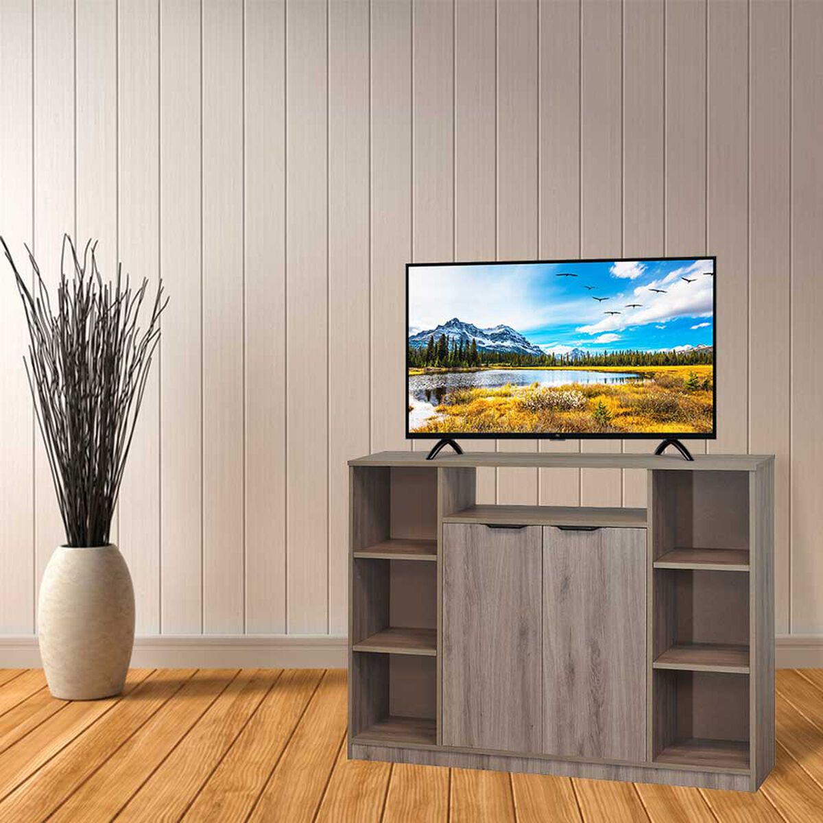 Rack TV Mobikit Navarra Hasta 50" Roble Santana