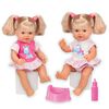 Muñeca Bebé hace pipi+Biberon Loko Toys