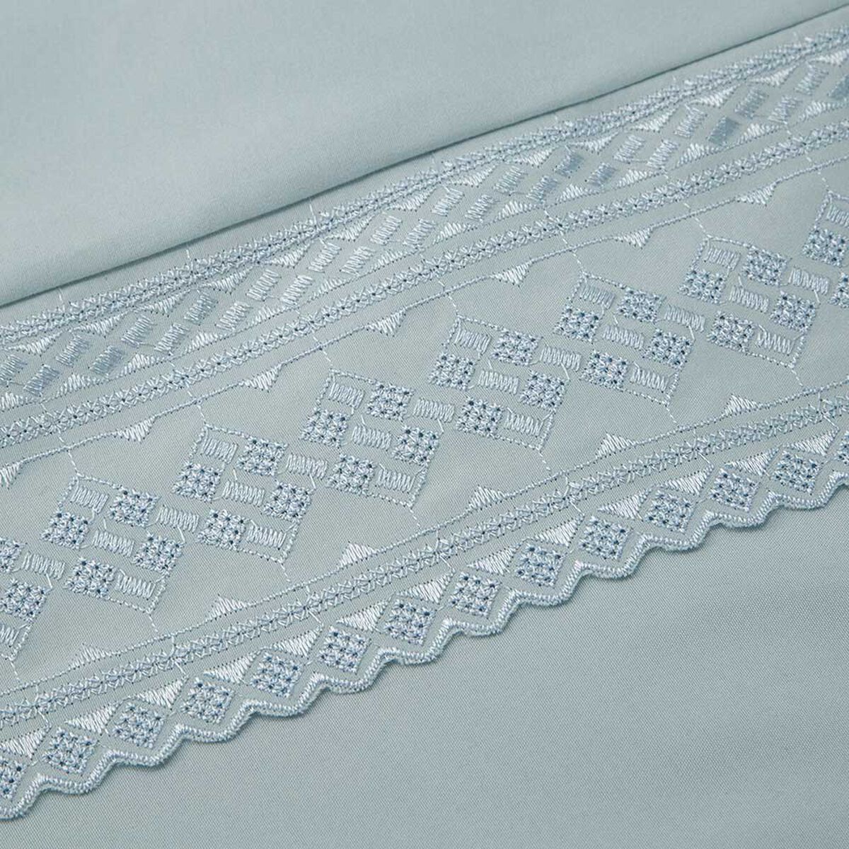Juego de Sábanas Broderie Dreams 1,5 Plazas Liso Aqua