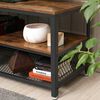 Rack TV Fm Furniture Metalwood Colection Marrón Rústico