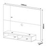 Panel TV Exit Flash Hasta 50" Almendra Negro