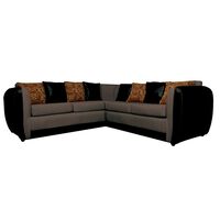 Sofá Seccional Elegant Detail Izquierdo Oklahoma 5 Cuerpos Gris Claro