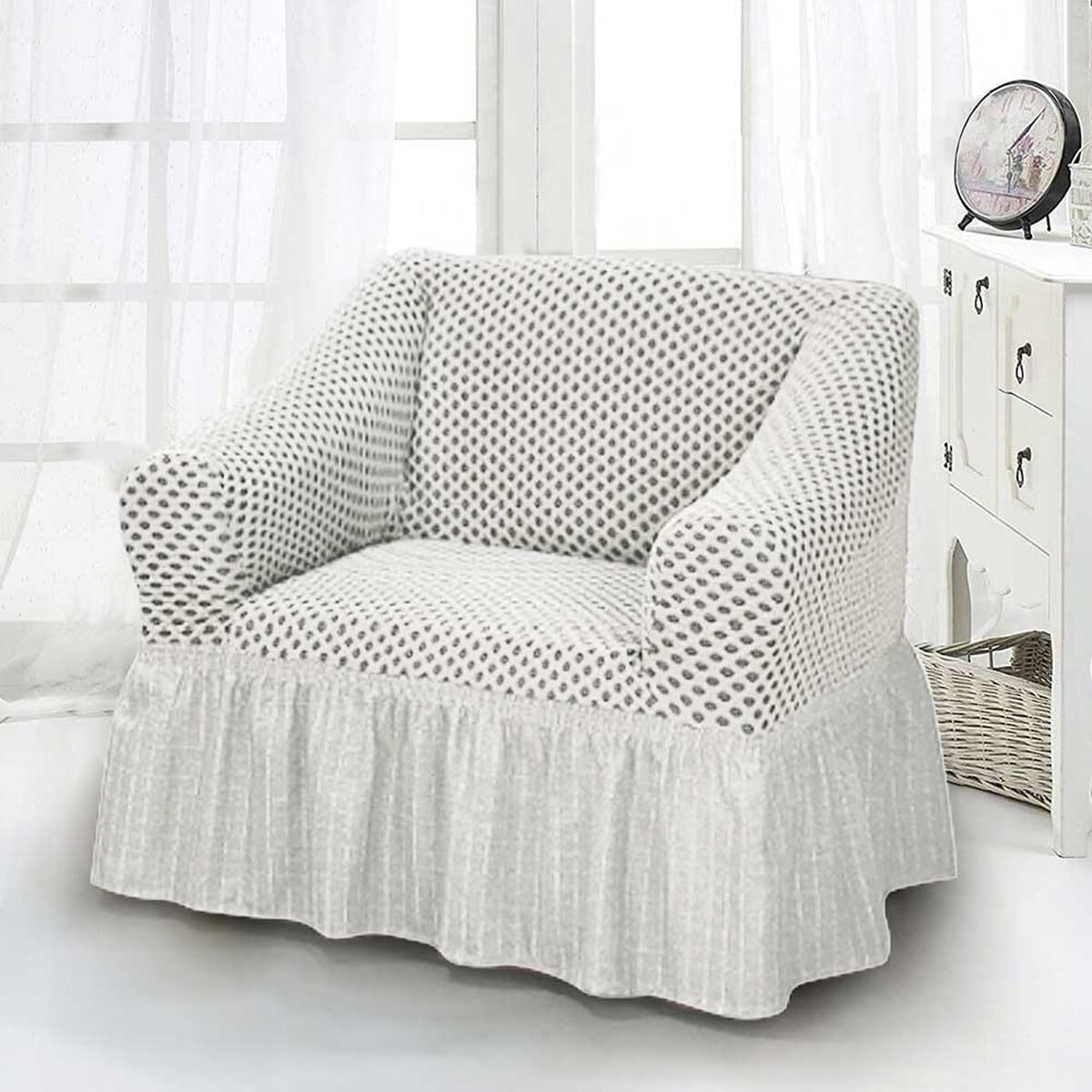 Funda para Sillón Modalfo Impermeable Blanco 1 Cuerpo