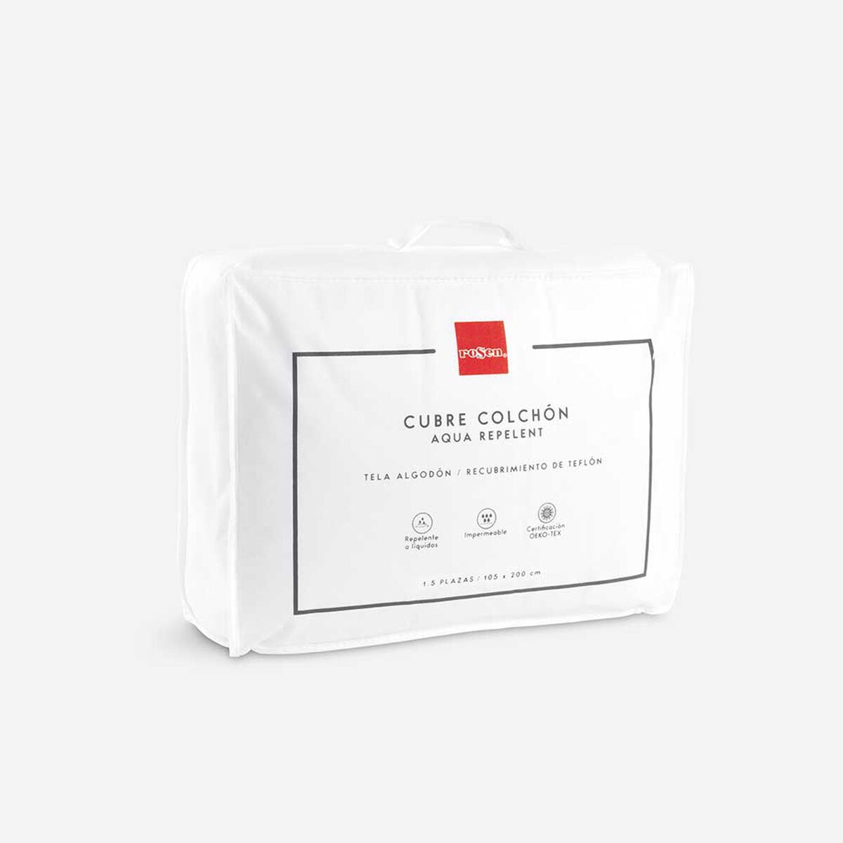 Cubrecolchón Rosen Aqua Repelent 1,5 Plazas Blanco