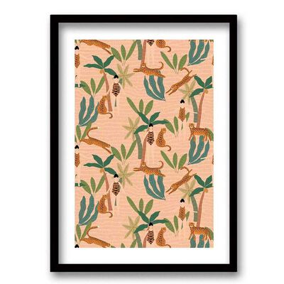 Imagen 1 del producto Cuadro Decorativo Retela Tigres Mujeres 70 x 50 cm