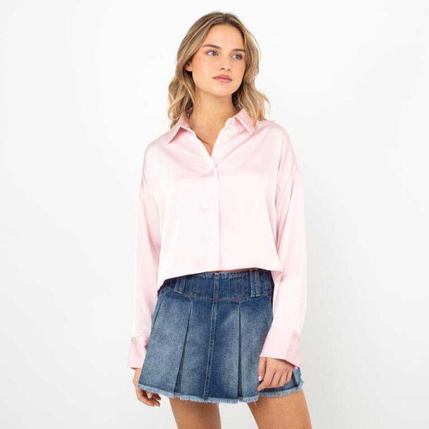 Blusa Crop Manga Larga Mujer Icono