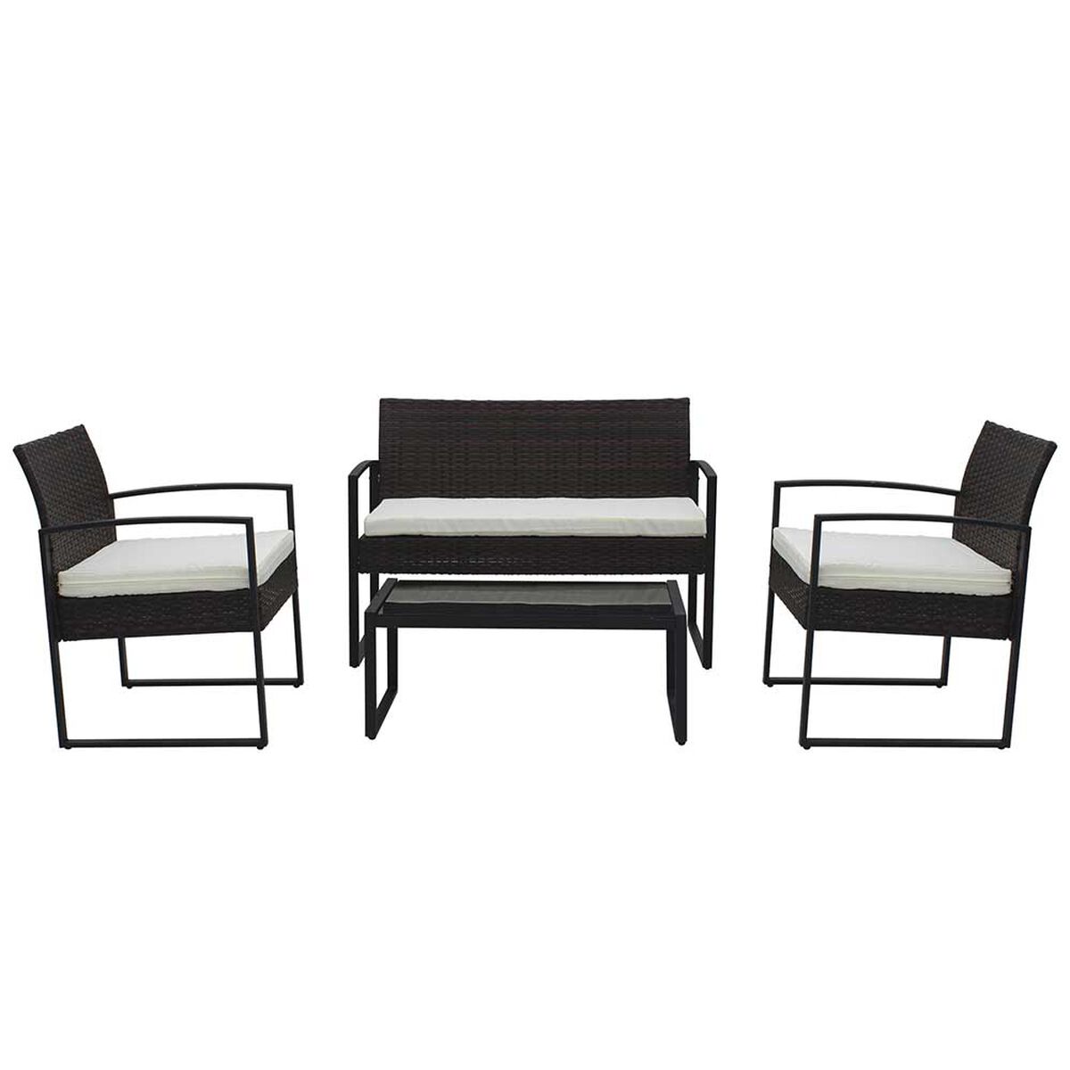 Juego de Terraza Casanova Matt Sof&aacute; 2 Cuerpos + Dos Sillones 1 Cuerpo