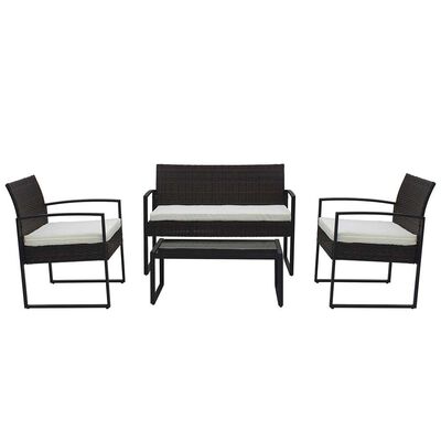 Juego de Terraza Casanova Matt Sofá 2 Cuerpos + Dos Sillones 1 Cuerpo