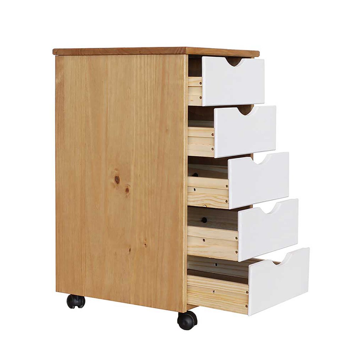 Gabinete Vekkahome Lucia 5 Cajones Café