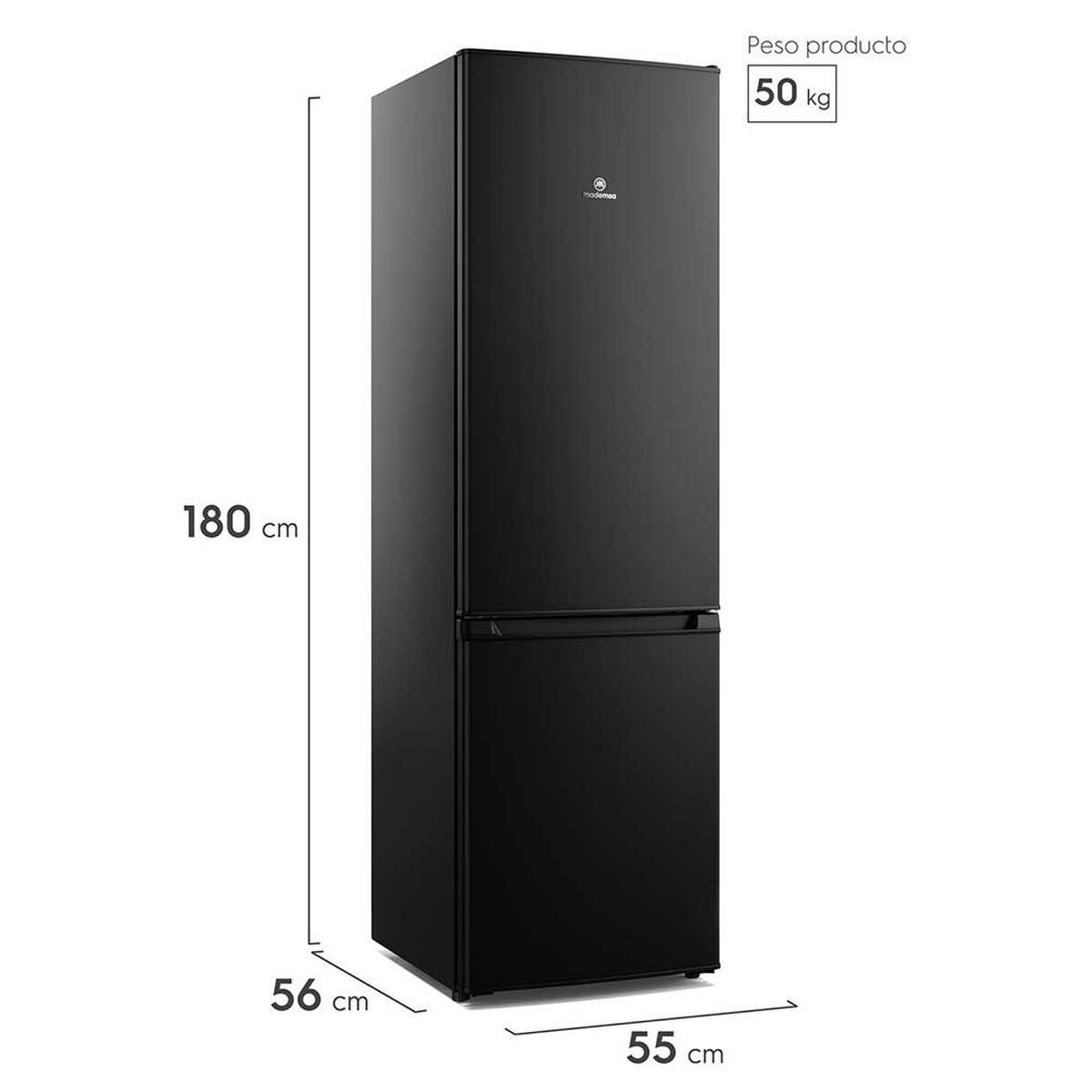 Refrigerador Mademsa MED270B Bottom Freezer 262 lts.