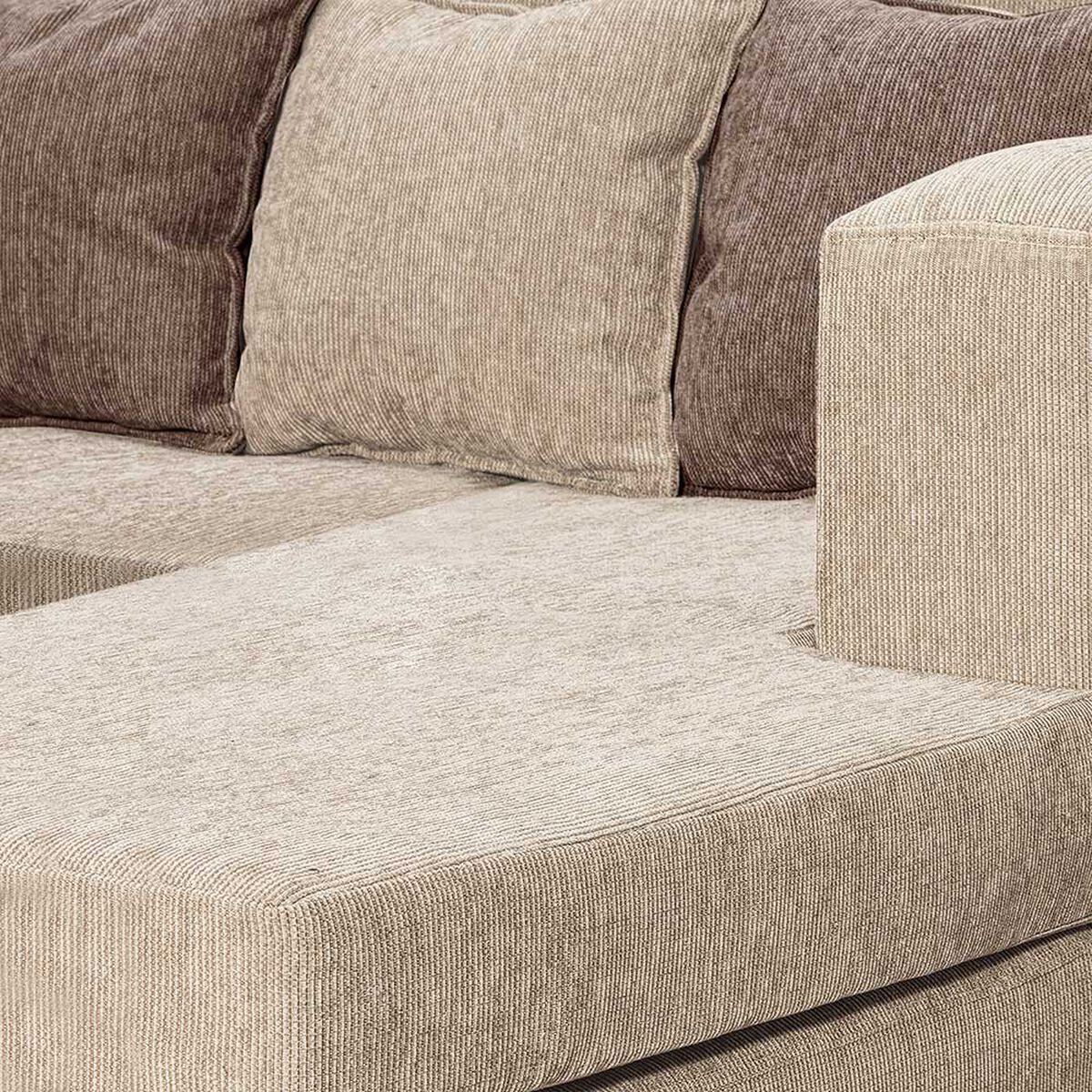 Sofá Seccional Intercambiable Essenza Phuket Beige 3 Cuerpos