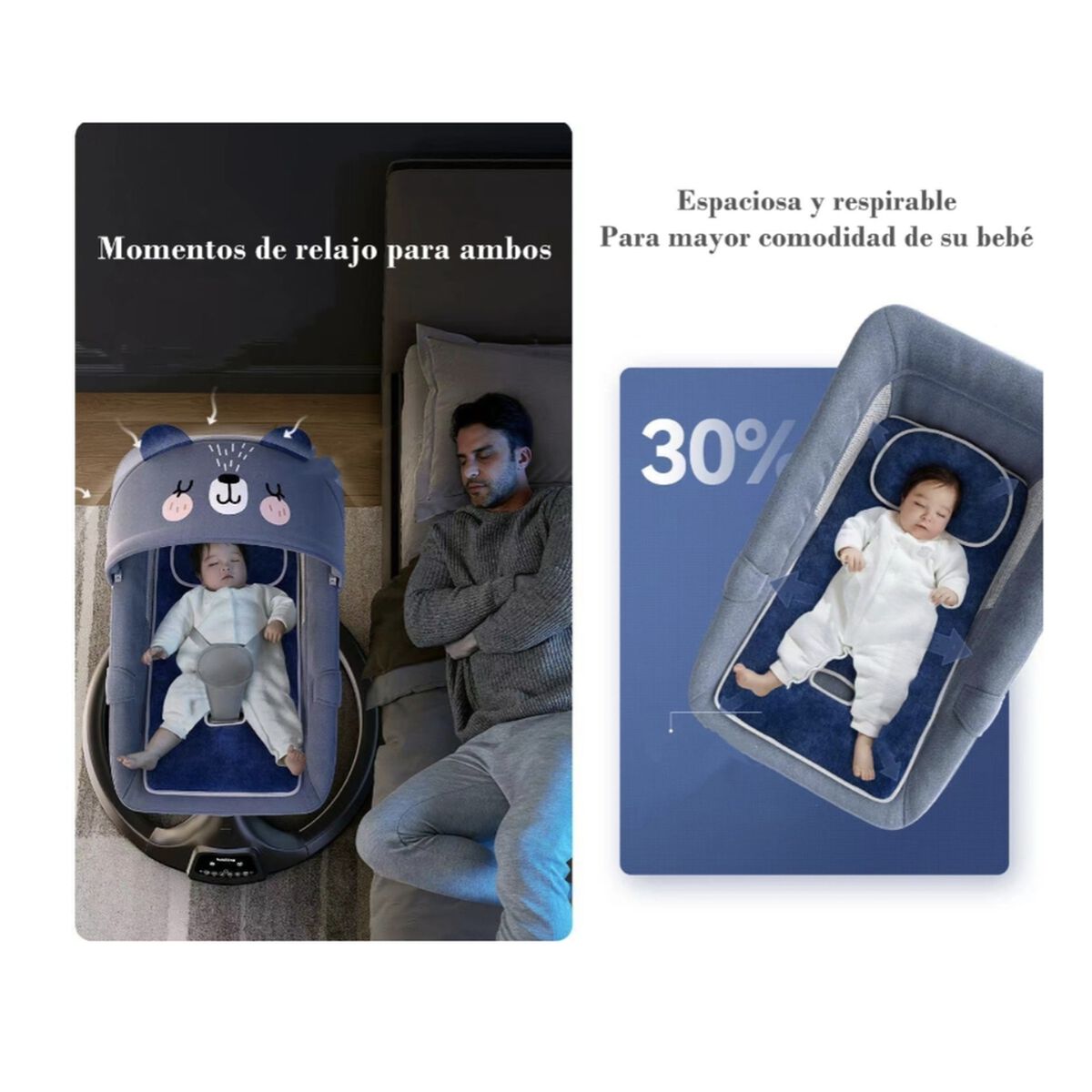 Mecedora Eléctrica Reclinable Bluetooth Lubabycas Universo