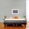 Cama Europea CIC Base Dividida 2 Plazas Anatomic + Respaldo Gales Mostaza