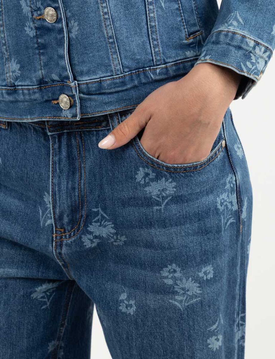 Jeans Flores Mujer Alma