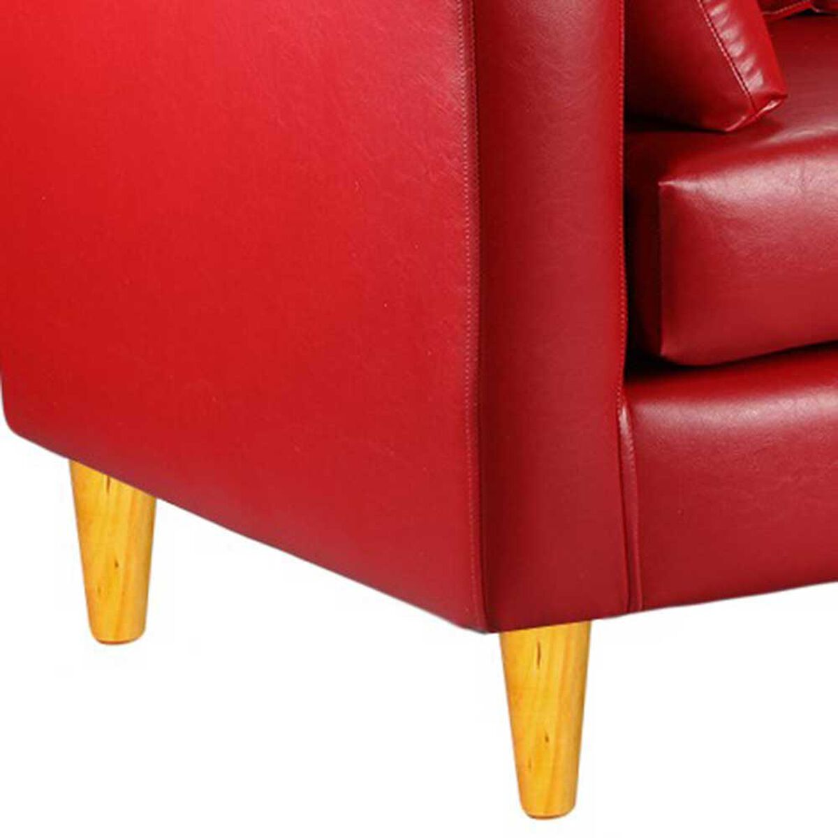 Sofá Bodevir Sky PU 04 3 Cuerpos Rojo 