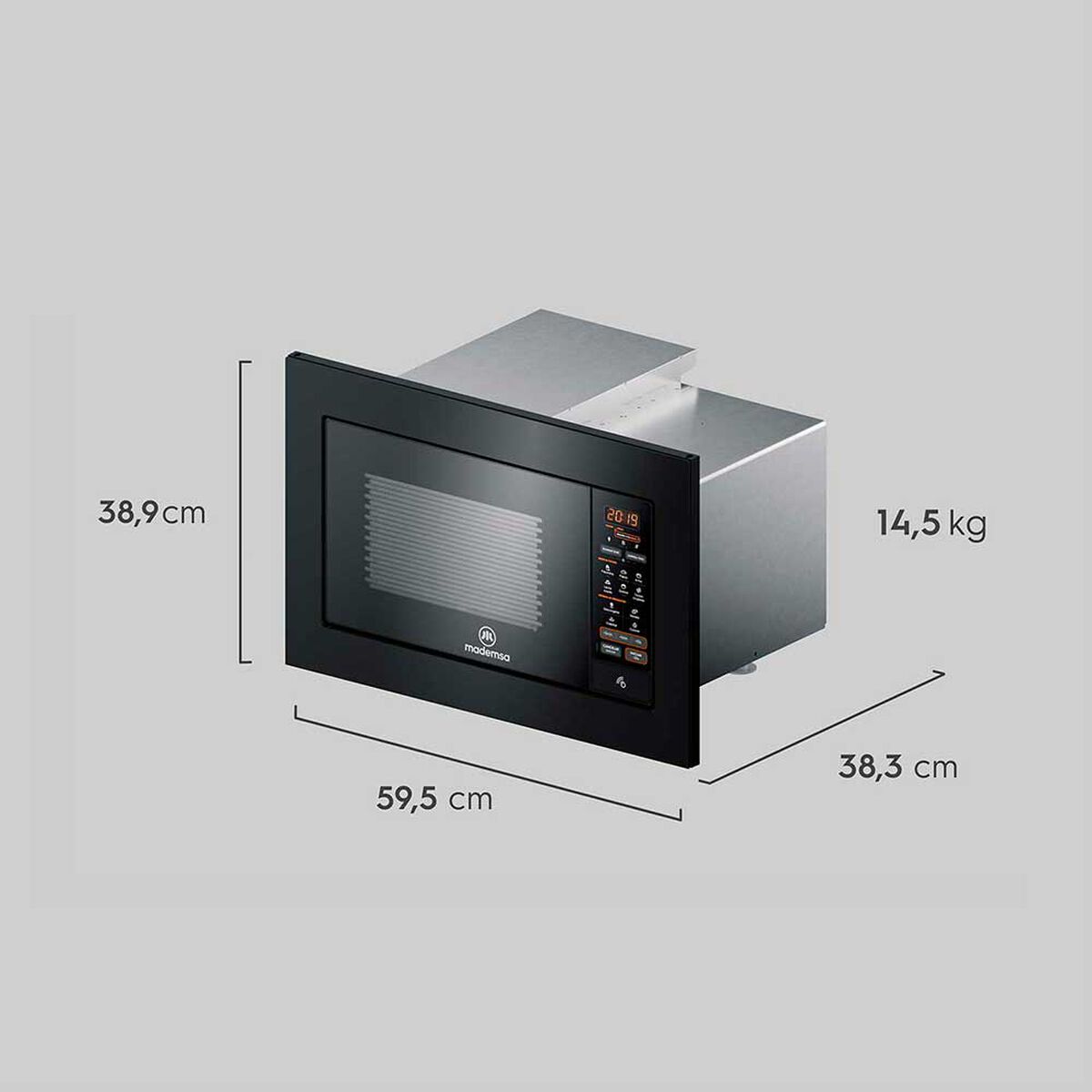 Microondas Empotrable Mademsa MM2EN 27 lts.