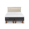 Cama Europea CIC Base Dividida King Ortopedic Advance + Respaldo Dublin Alpino