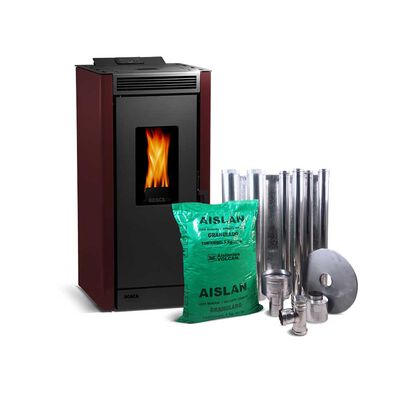 Pack Calefactor Bosca a Pellet BV Burdeo + kit interior
