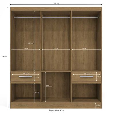 Imagen 2 del producto Clóset B544 6 Puertas 2 Cajones