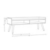 Rack TV Stanford Barras Hasta 50" Nogal Africano