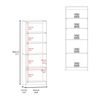 Estante Tuhome Home E4 2 Puertas Avellana Wengue