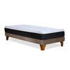 Cama Europea Latam Home 1,5 Plazas Zen Top Foam Soft Velvet Beige