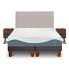 Cama Europea CIC Base Dividida King Alaska + Respaldo + 2 Veladores